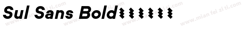 Sul Sans Bold字体转换